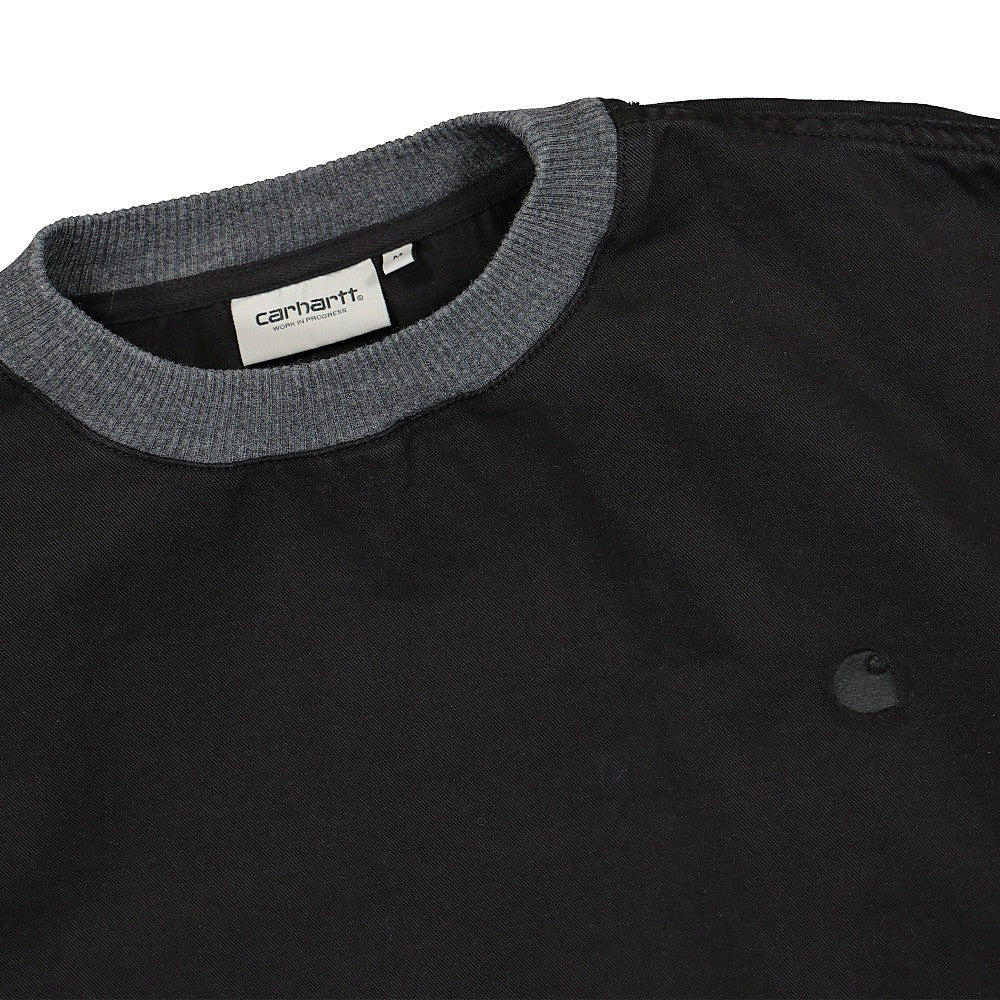 Carhartt WIP Carson Sweatshirt Black Stone Sweatshirts Close-up | Overkill