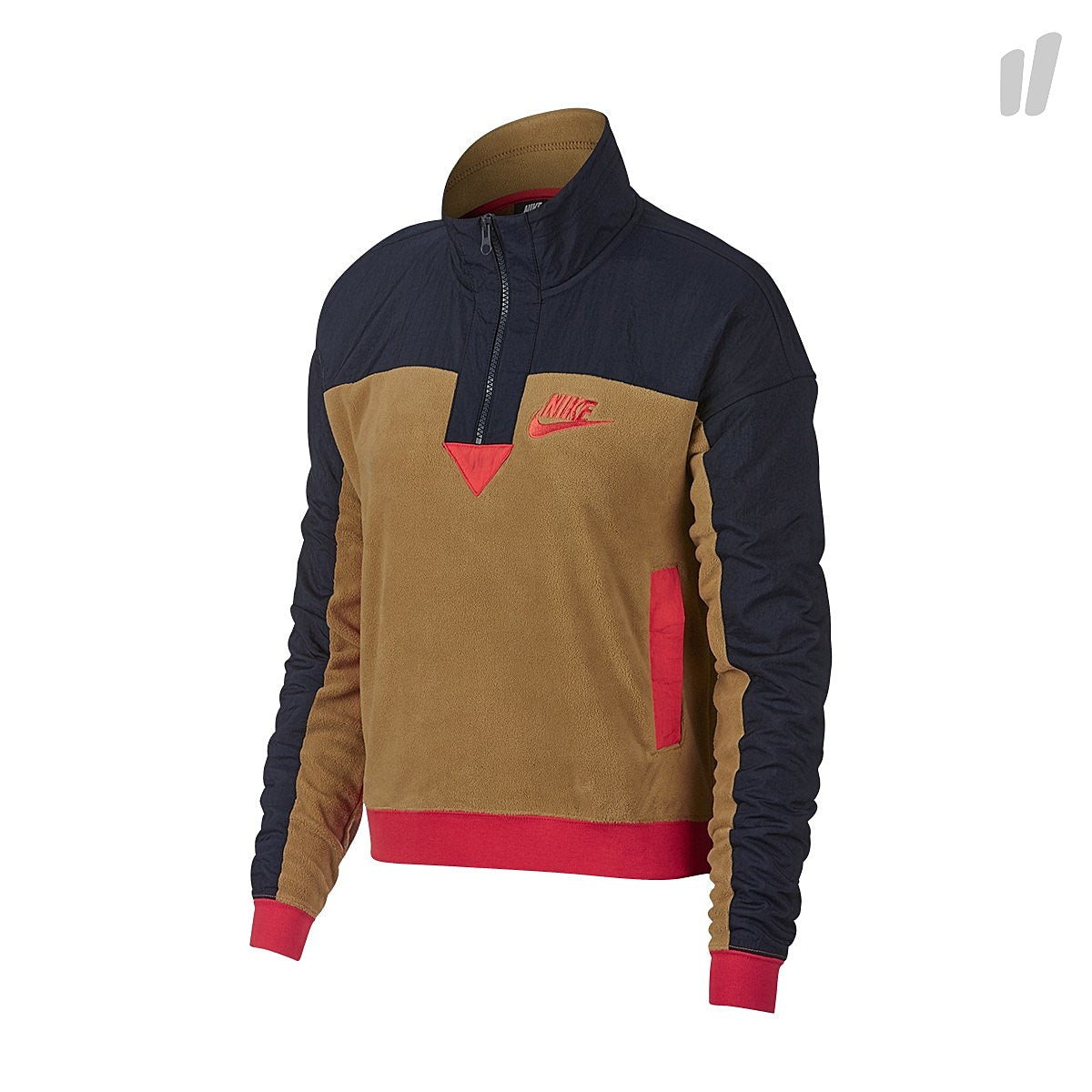Nike Wmns Top Polar Jacket Muted Bronze / Obsidian / Habanero Red Jackets 938963 255 | Overkill