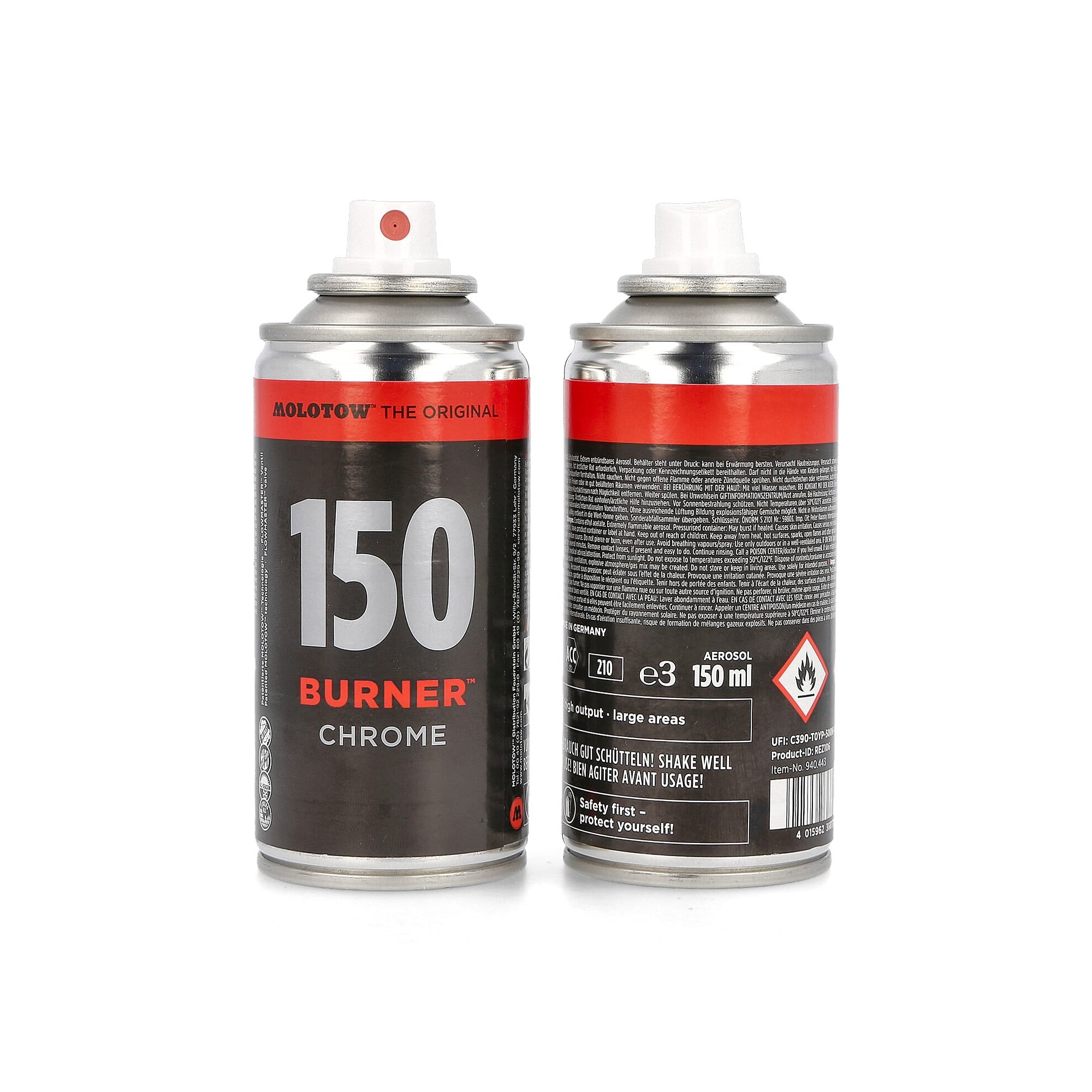 Molotow burner chrome 150 ml  Cans 940443 | Overkill