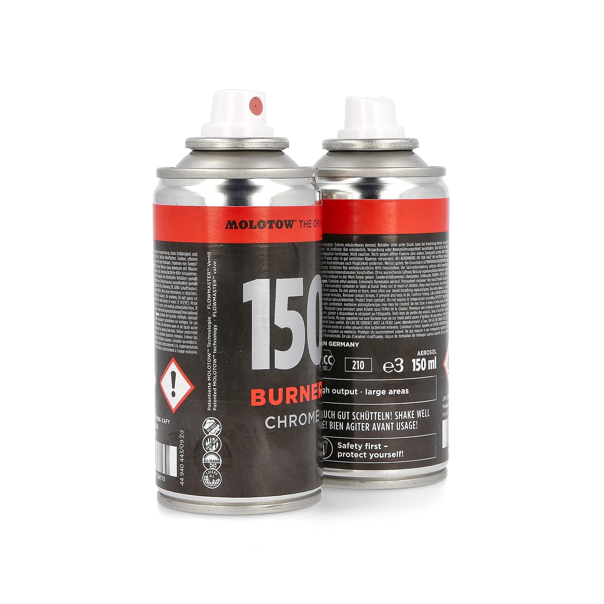 Molotow burner chrome 150 ml 0 Cans  Material | Overkill