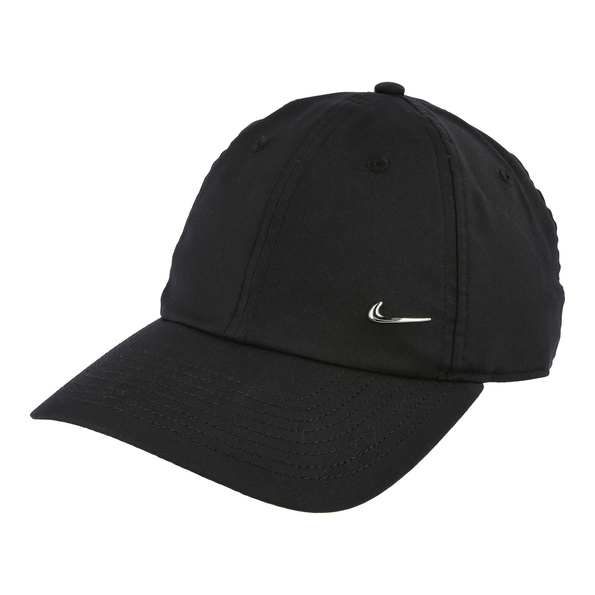Nike NSW Heritage86 Metal Swoosh Cap Black / Metallic Silver Caps 943092 010 | Overkill