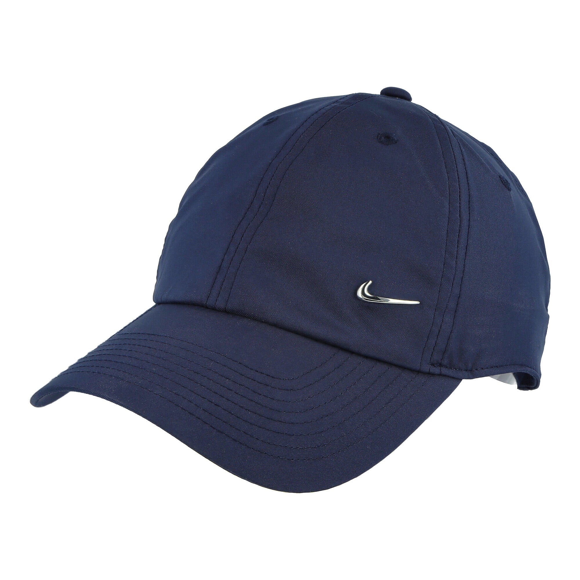 Nike NSW Heritage86 Metal Swoosh Cap Obsidian / Metallic Silver Caps 943092 451 | Overkill
