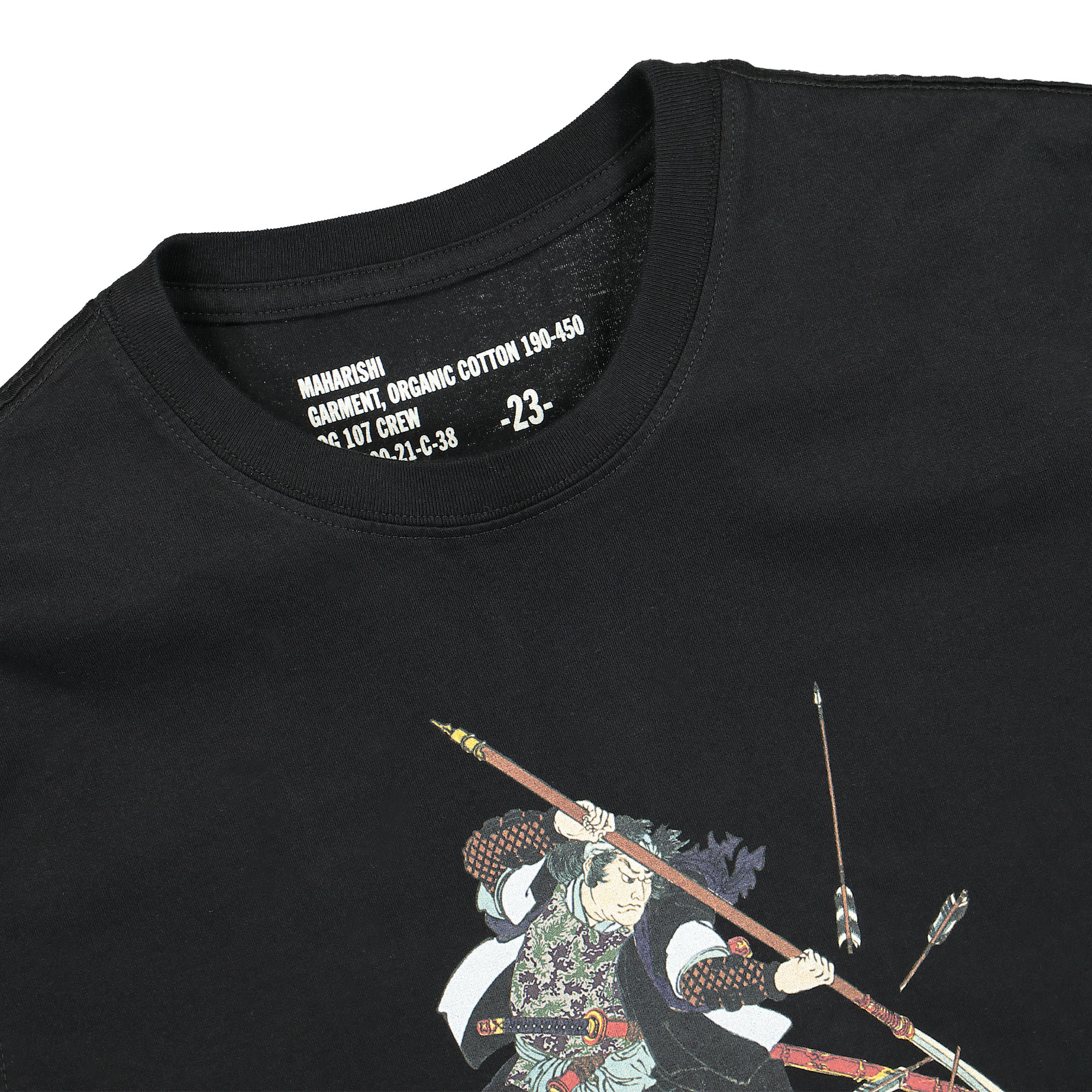 Maharishi Samurai Broken Arrows T-Shirt Black T-Shirts Close-up | Overkill