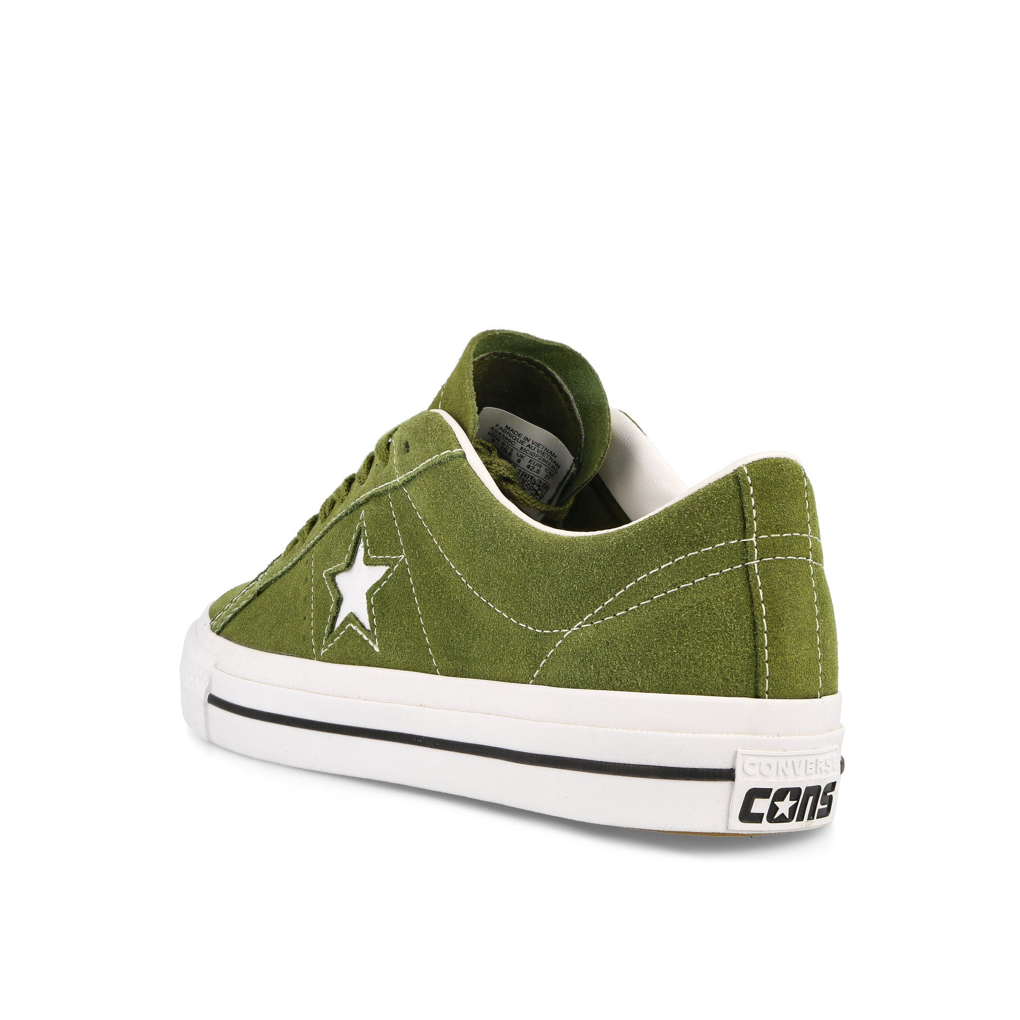 Converse One Star Pro OX Trolled Green / White / Black Low Top Sneakers  Material | Overkill