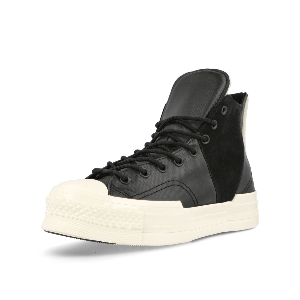Converse Chuck 70 Plus Hi Black / Egret / Black High Top Sneakers  Close Up | Overkill