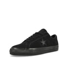 Converse One Star Pro OX Black / Black / Black Low Top Sneakers  Close Up | Overkill