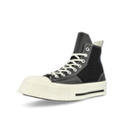 Converse Chuck 70 Deluxe Squared Hi Black / Black / Egret High Top Sneakers  Close Up | Overkill