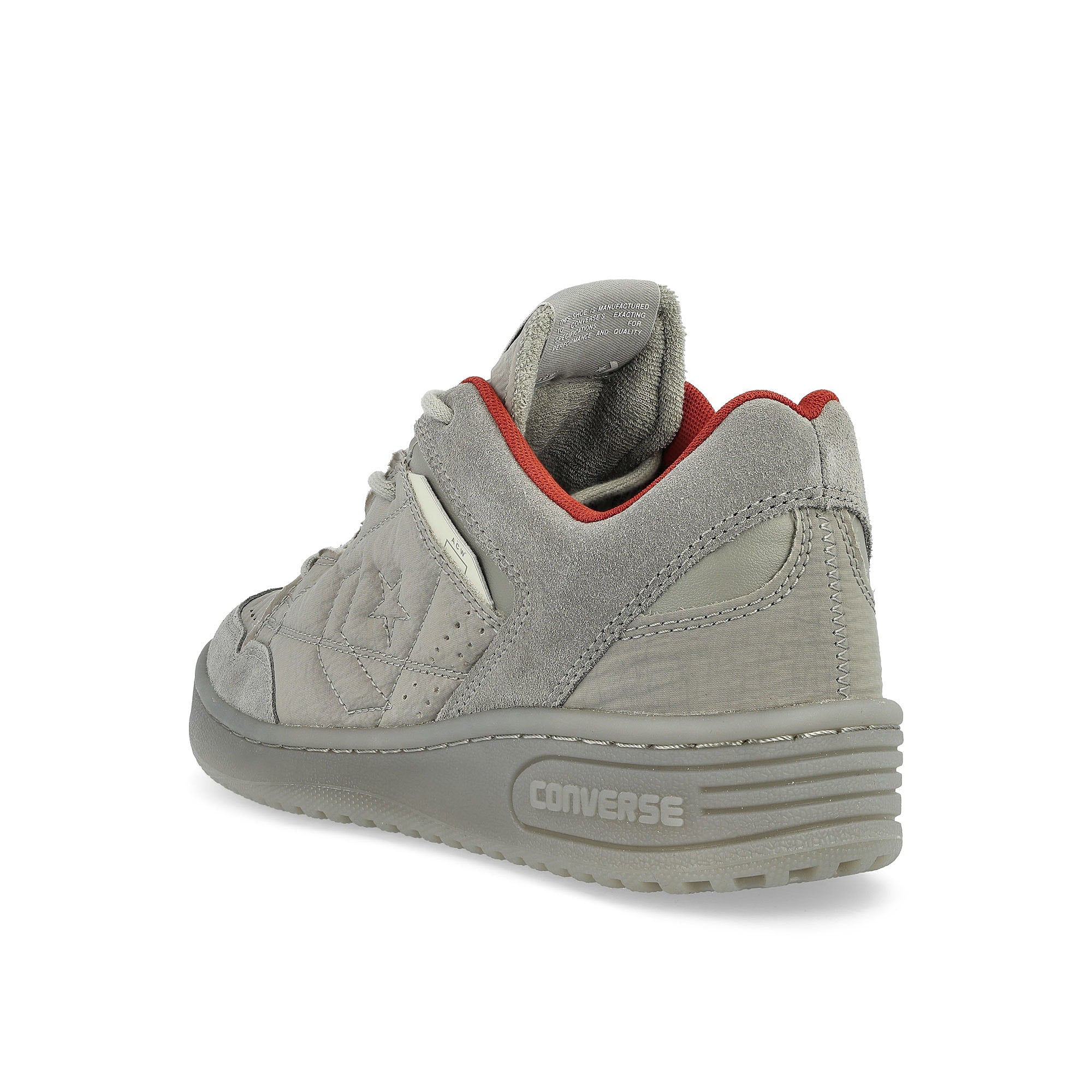 Converse A COLD WALL x Converse Weapon OX Flint Gray / Bossa Nova Low Top Sneakers  Material | Overkill