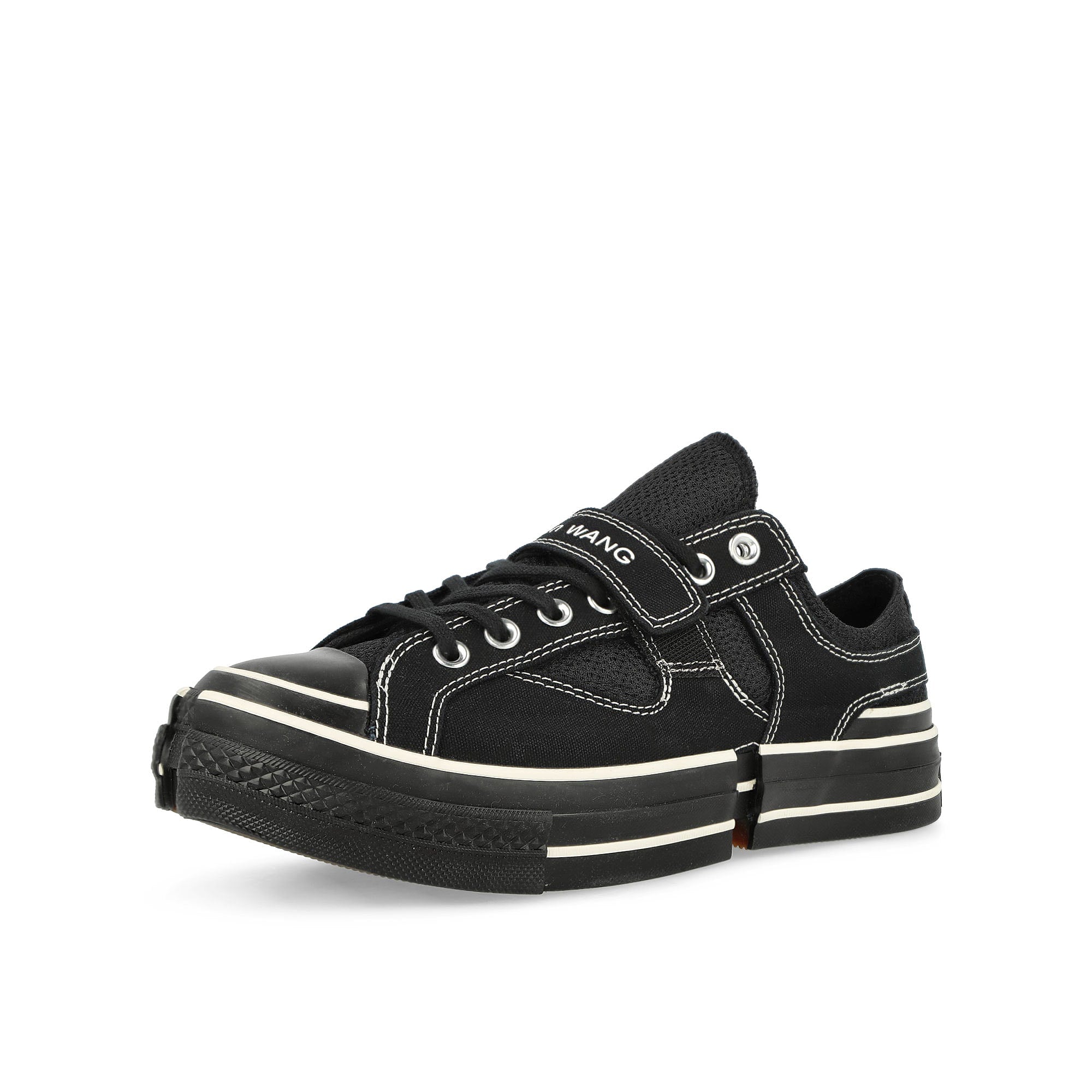 Converse Feng Chen Wang x Converse Chuck 70 2-in-1 Black / Egret / Black Low Top Sneakers  Close Up | Overkill