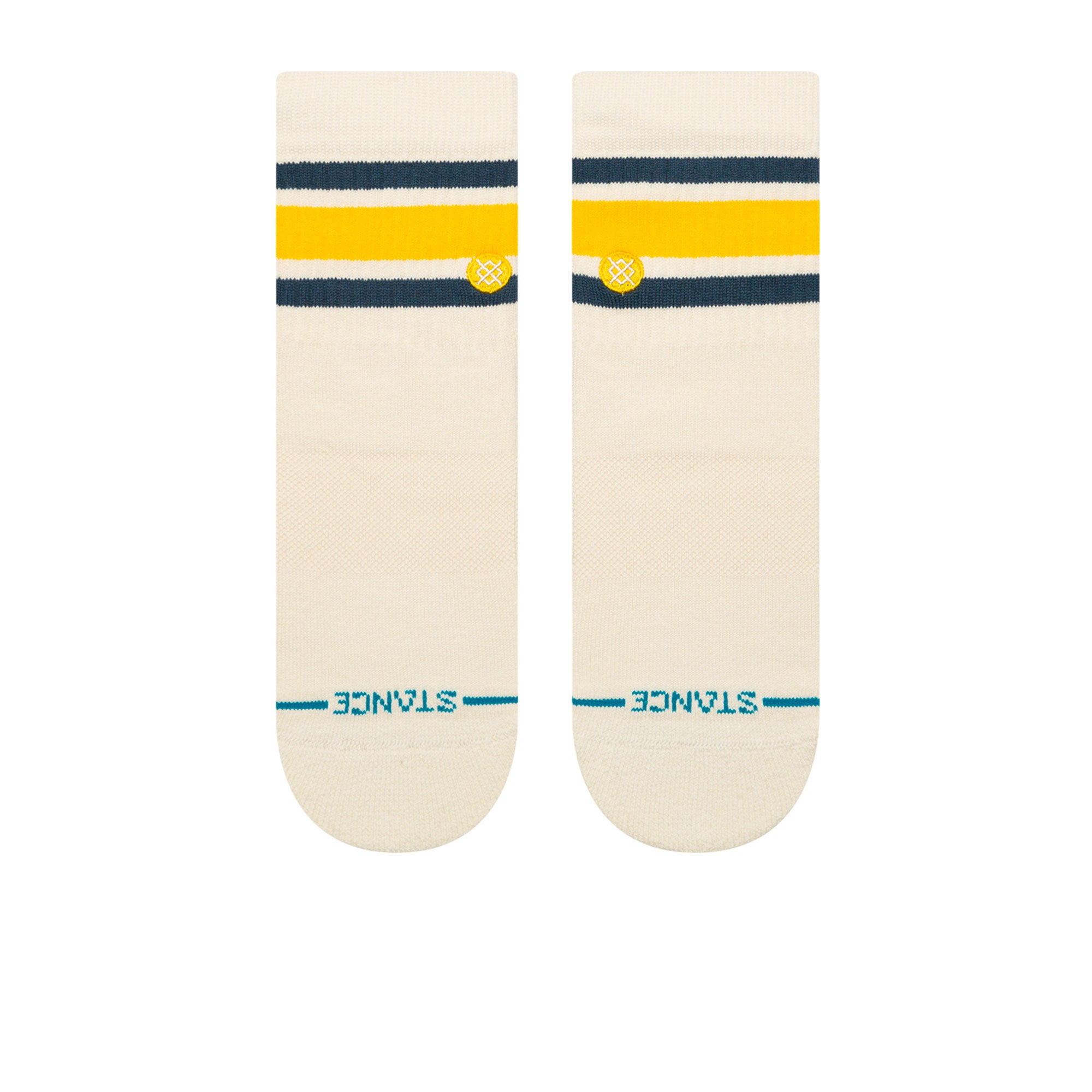 Stance Boyd QTR Socks Cream Socks Close-up | Overkill