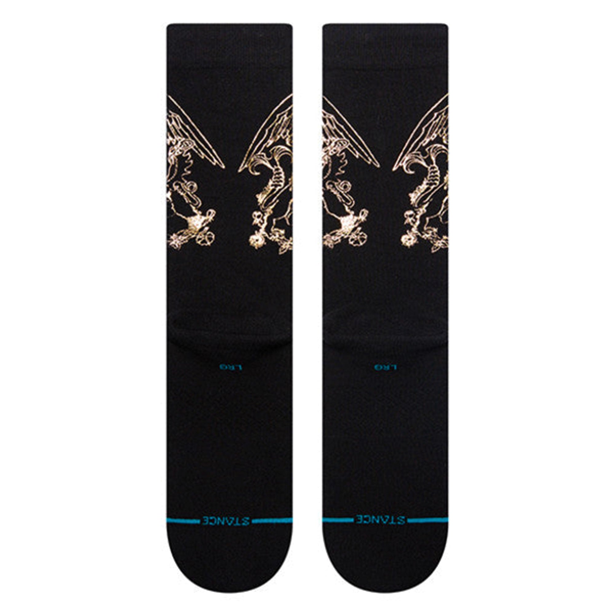 Stance Golden Socks Black Socks Close-up | Overkill