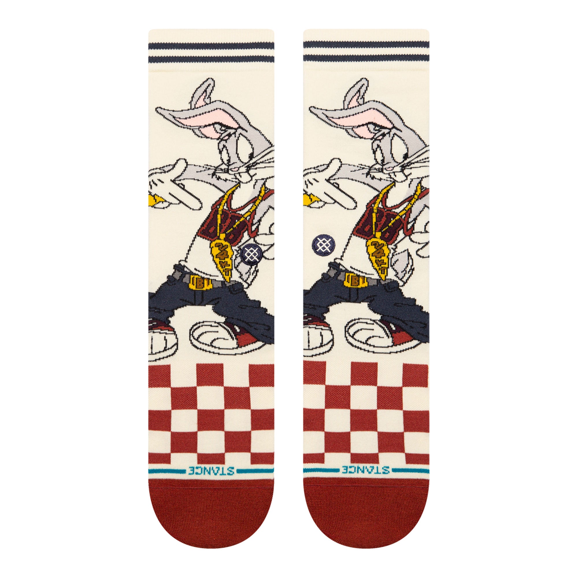 Stance Bugs Crew Socks Vintage White Socks Close-up | Overkill