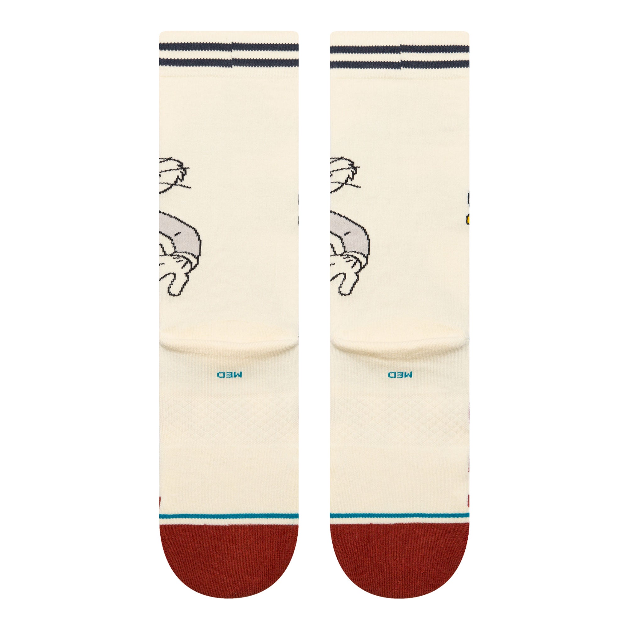 Stance Bugs Crew Socks Vintage White Socks Material | Overkill