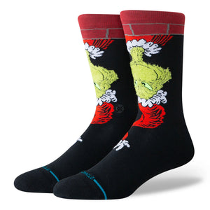 Stance Down The Chimney Crew Socks Black Socks A545D26DOW-BLK | Overkill
