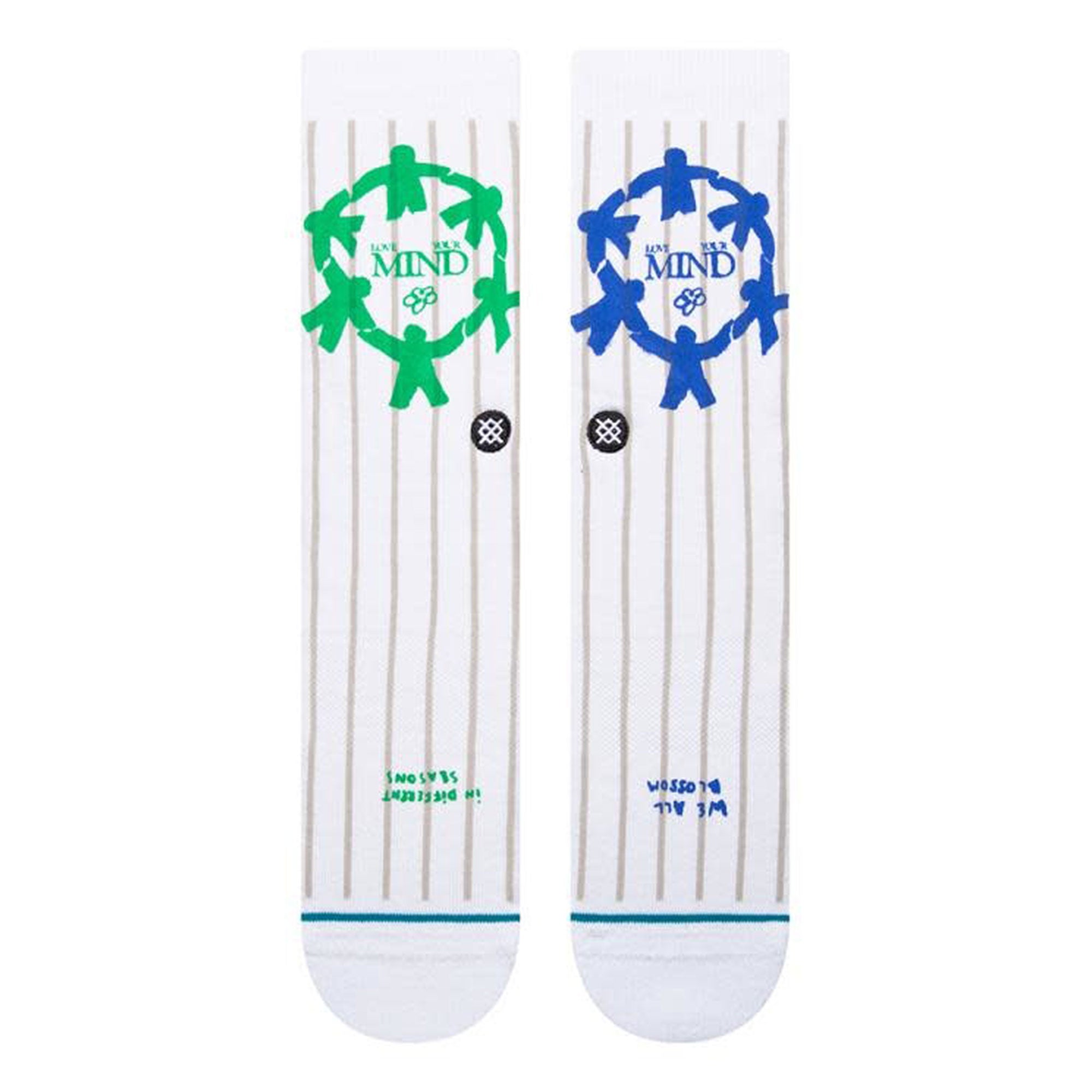 Stance Love Your Mind Socks White Socks Material | Overkill