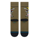 Stance The Eagle Crew Socks Military Green Socks A555C25THE-MGN Close-up | Overkill
