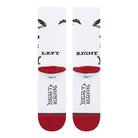 Stance Skeleton Crew Socks White Socks A555C26SKE-WHT Close-up | Overkill
