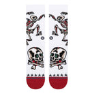 Stance Skeleton Crew Socks White Socks A555C26SKE-WHT Detailfoto | Overkill
