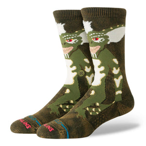 Stance Stripe Gremlins Crew Socks Dark Green Socks A555C26STR-DNG | Overkill
