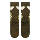 Stance Stripe Gremlins Crew Socks Dark Green Socks A555C26STR-DNG Close-up | Overkill
