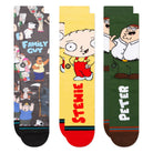 Stance Family Values 3 Pack Multi Socks A555D23FVP-MUL | Overkill
