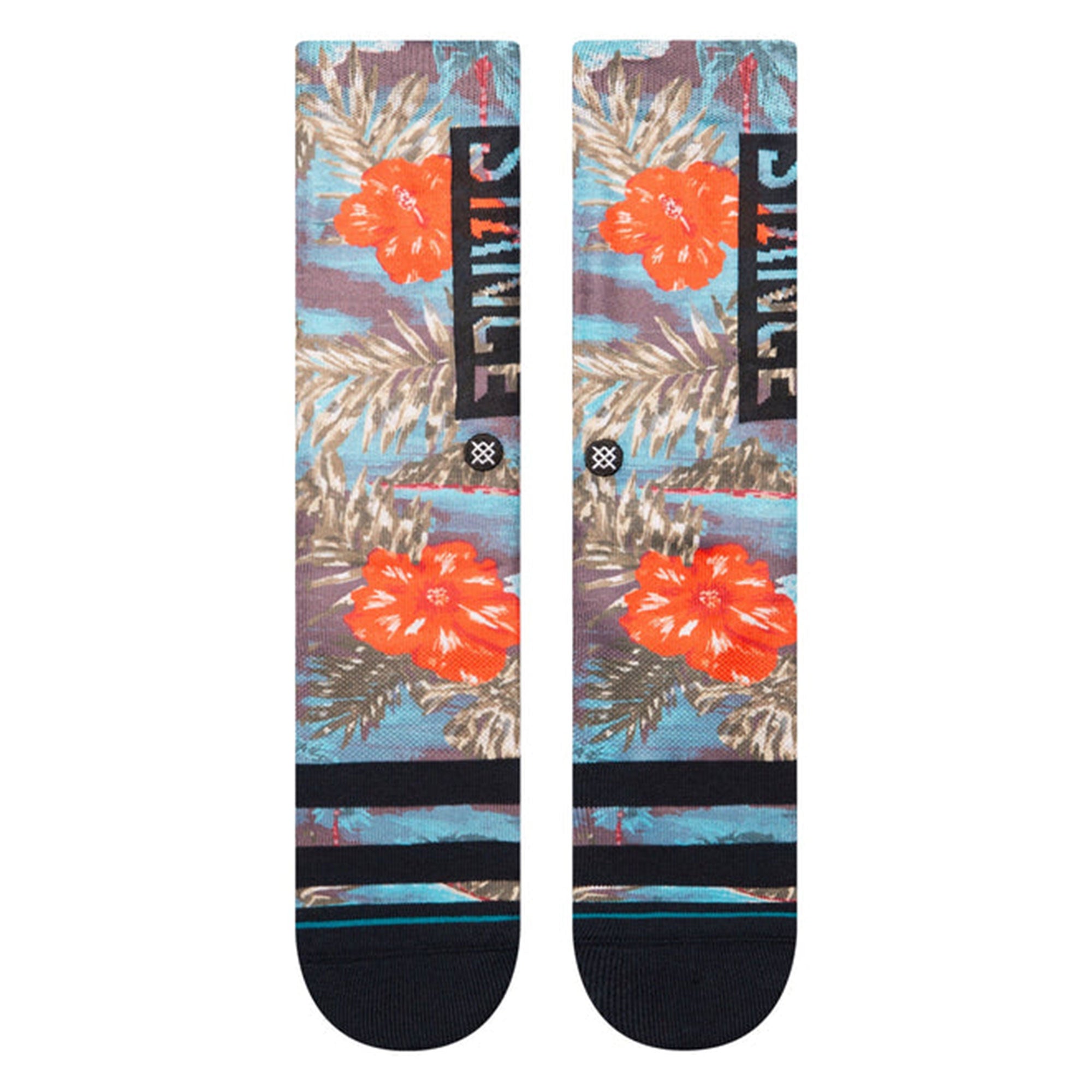 Stance OG Cocopalms Socks Teal Socks Close-up | Overkill
