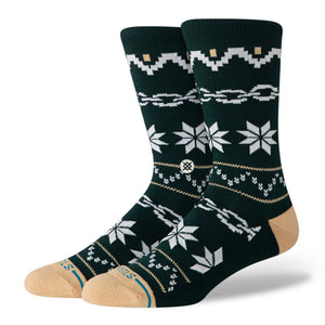 Stance Break The Season Crew Socks Green Socks A556D25BRE-PIN | Overkill