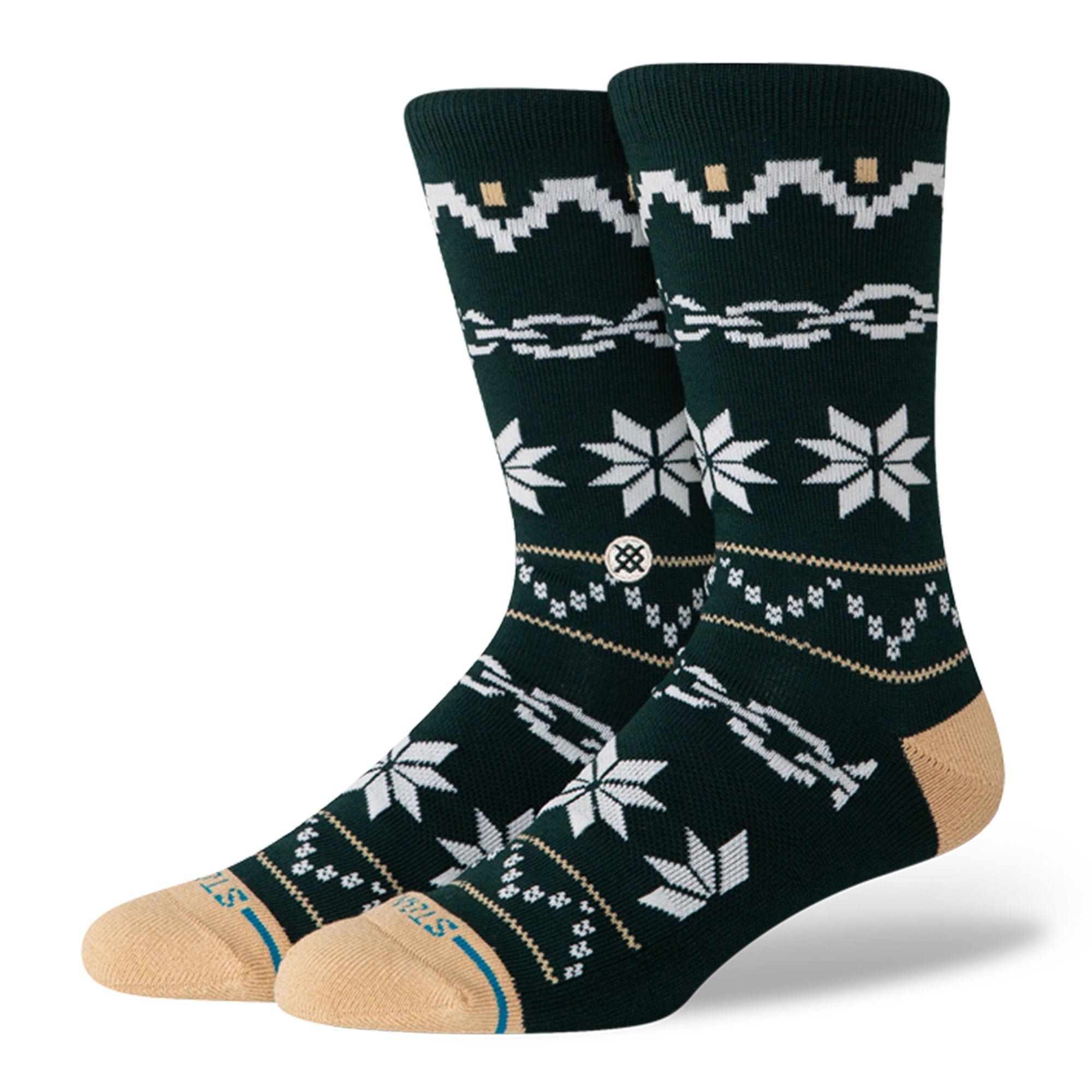 Stance Break The Season Crew Socks Green Socks A556D25BRE-PIN | Overkill