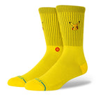 Pokemon x Stance Pikachu Crew Socks Yellow Socks A555D25PIK-YEL | Overkill