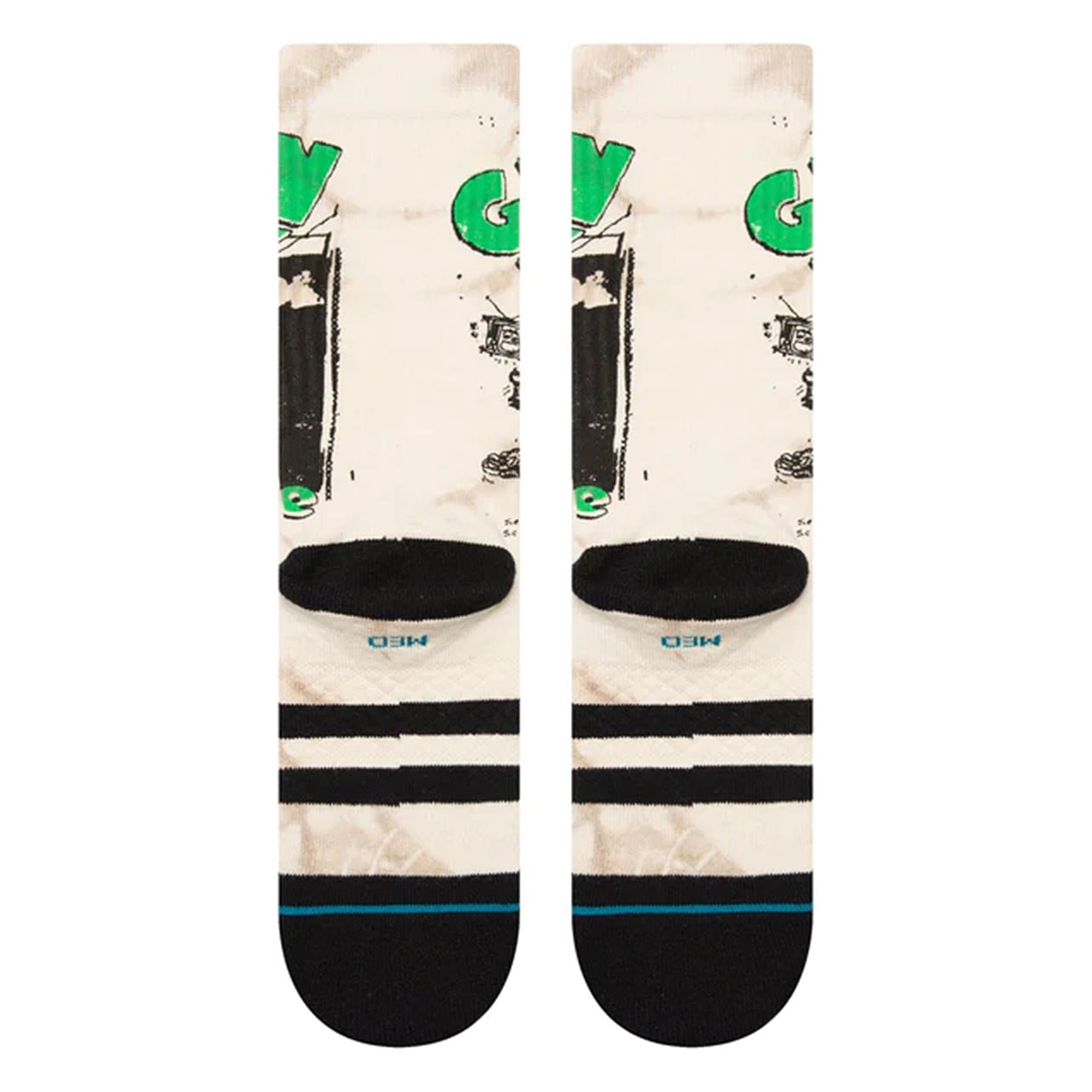 Stance 1994 Crew Socks Off White Socks Close-up | Overkill