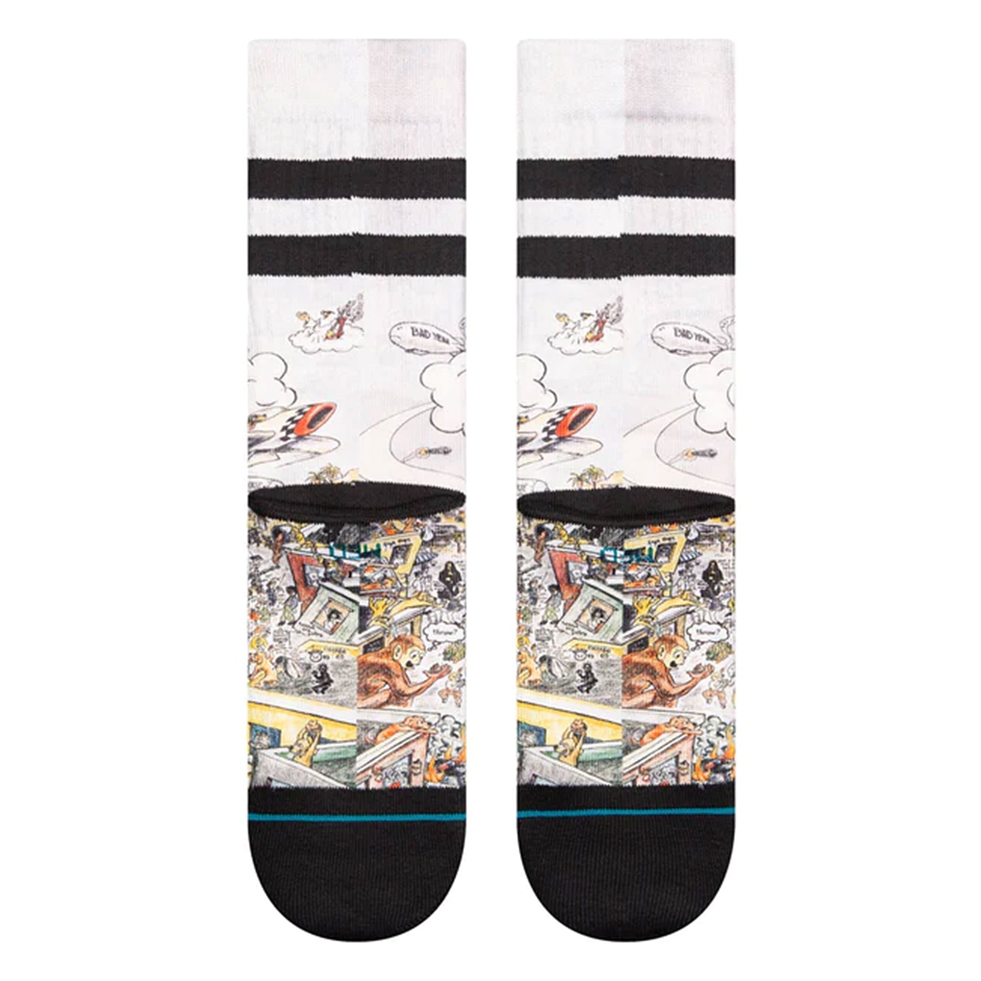 Stance Basket Case Crew Socks Multi Socks Material | Overkill