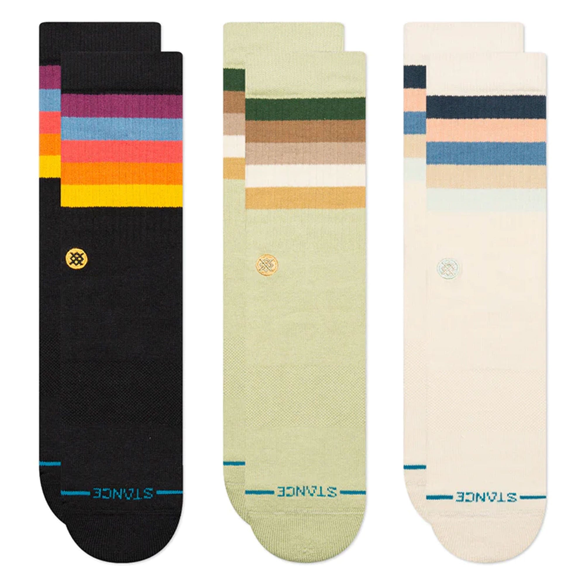 Stance Maliboo 3 Pack Socks Multi Socks A556A24MAL-MUL | Overkill