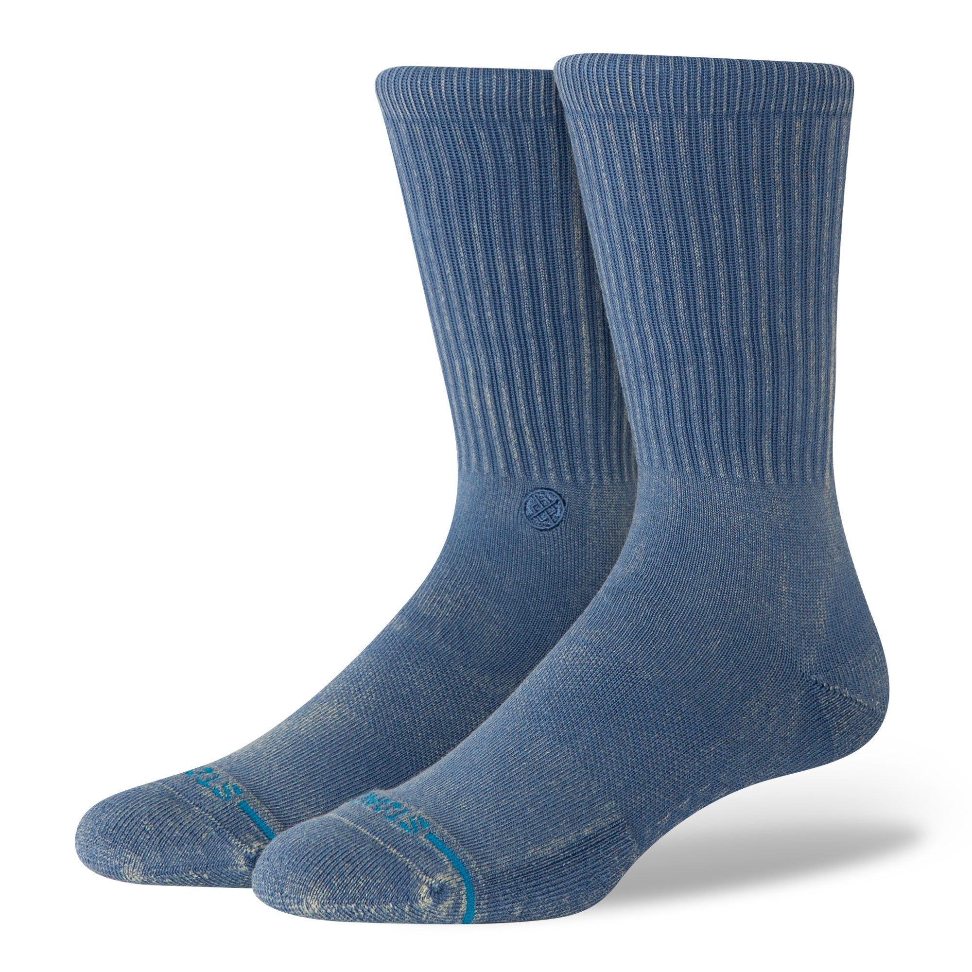 Stance Icon Dyed Crew Socks Sea Blue Socks A556A25IDC-SBL | Overkill