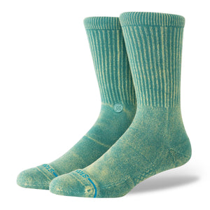 Stance Icon Dyed Crew Socks Teal Socks A556A25IDC-TEA | Overkill
