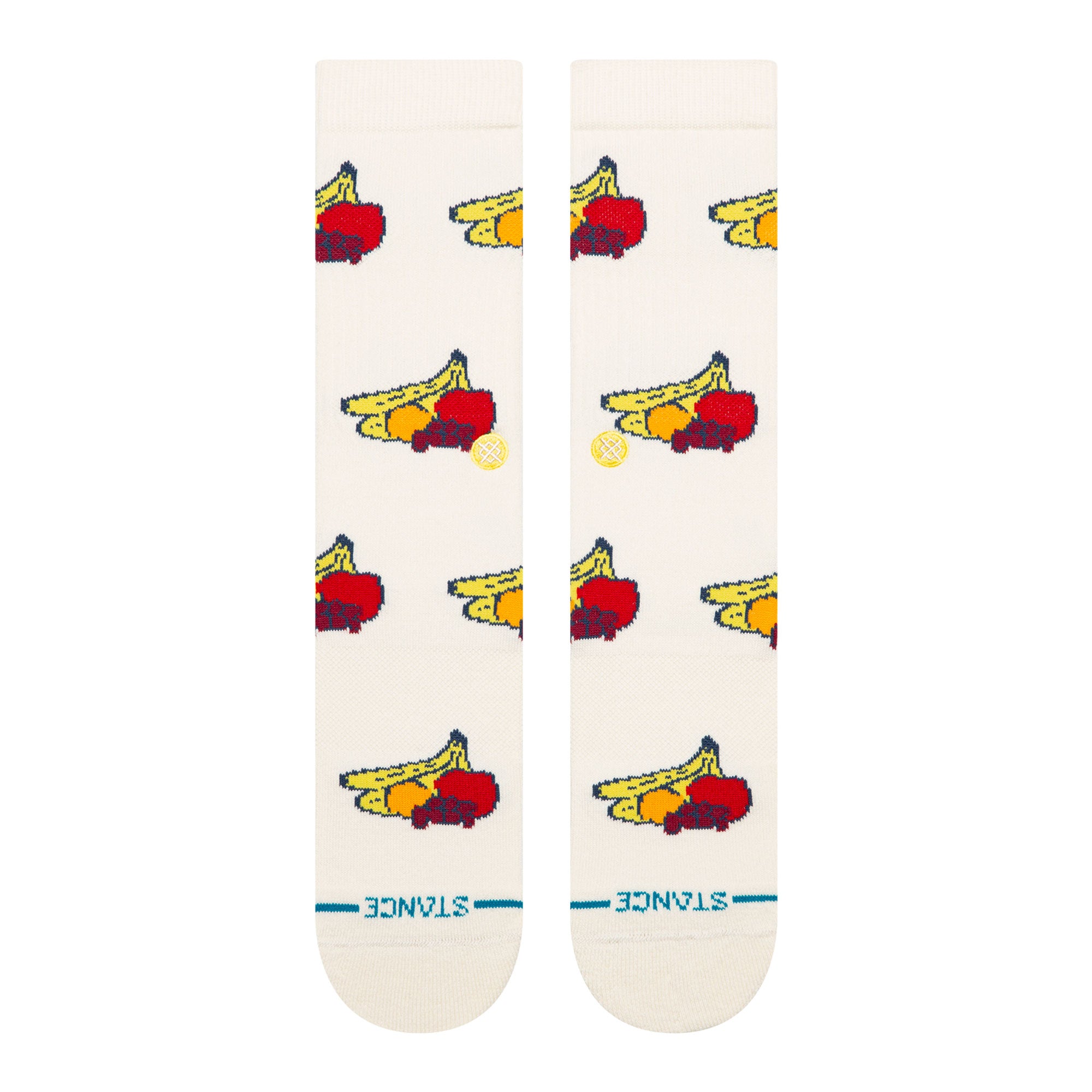 Stance Fruits Crew Socks Canvas Socks A556A26FRU-CVS Close-up | Overkill
