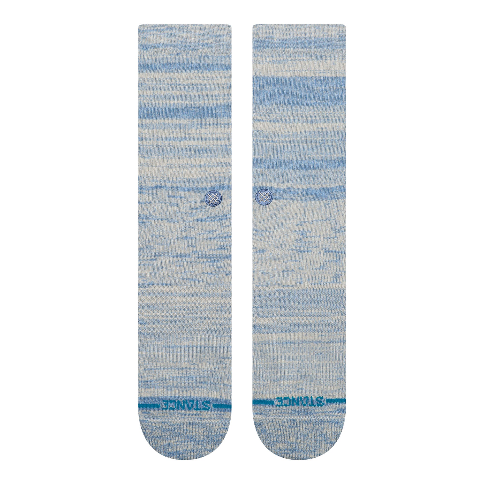 Stance Marled Crew Socks Grey / Blue Socks A556A26MAR-GRB Close-up | Overkill
