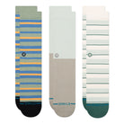 Stance Prep Stripe 3 Pack Socks Pale Blue Socks A556A26PRE-PAB | Overkill

