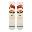Stance Combo Meal Crew Socks Tan Socks A556C26COM-TAN Close-up | Overkill
