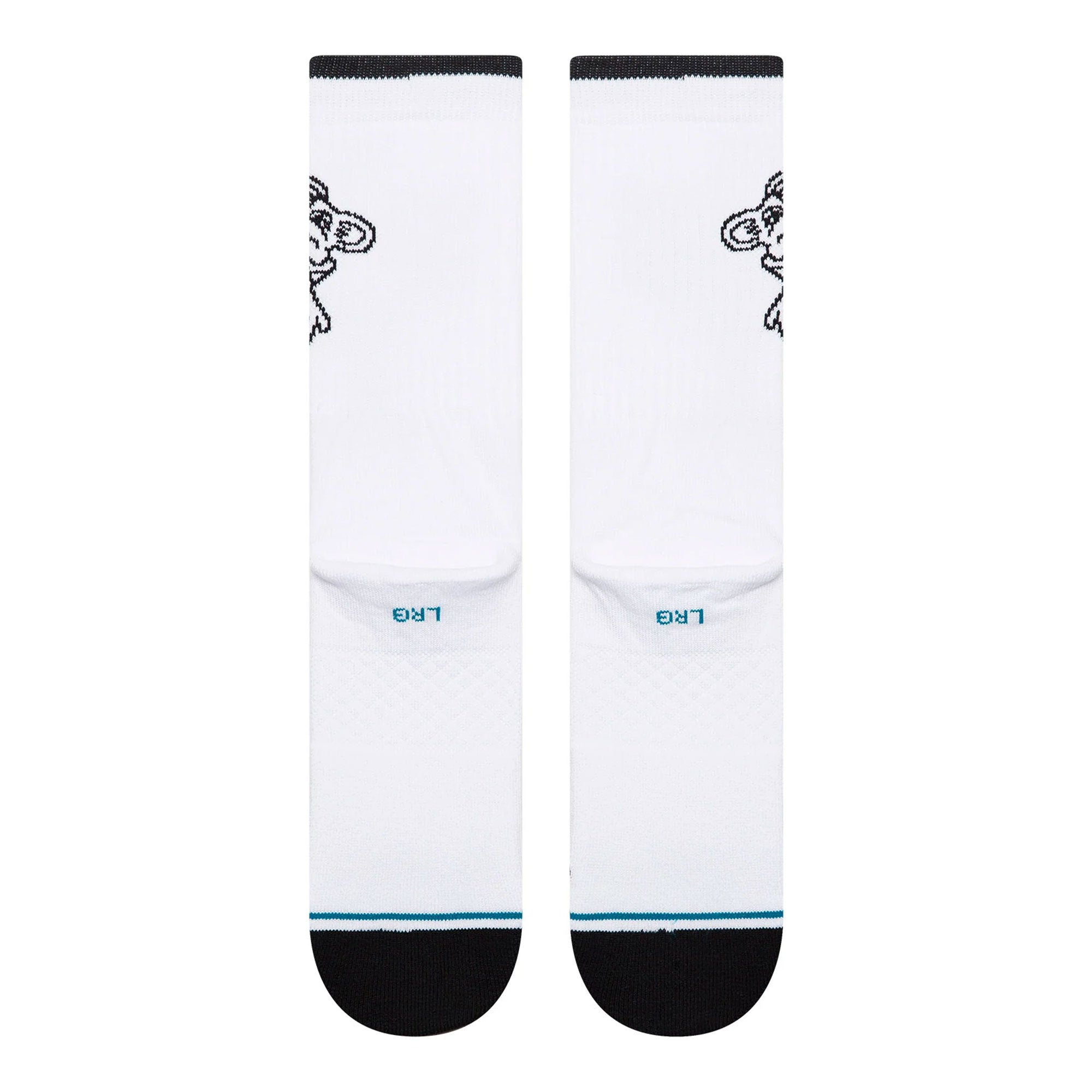 Stance High Quality Low Class Crew Socks White Socks A556C26HIG-WHT Close-up | Overkill
