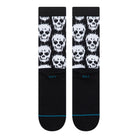 Stance Static Skull Crew Socks Black Socks A556C26STA-BLK Close-up | Overkill
