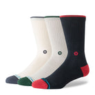 Stance Toner Crew 3 Pack Socks Black Socks A556C26TON-BLK Close-up | Overkill
