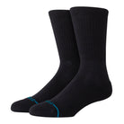 Stance Icon Organic Crew Socks Black Socks A556D24ICO-BLK | Overkill