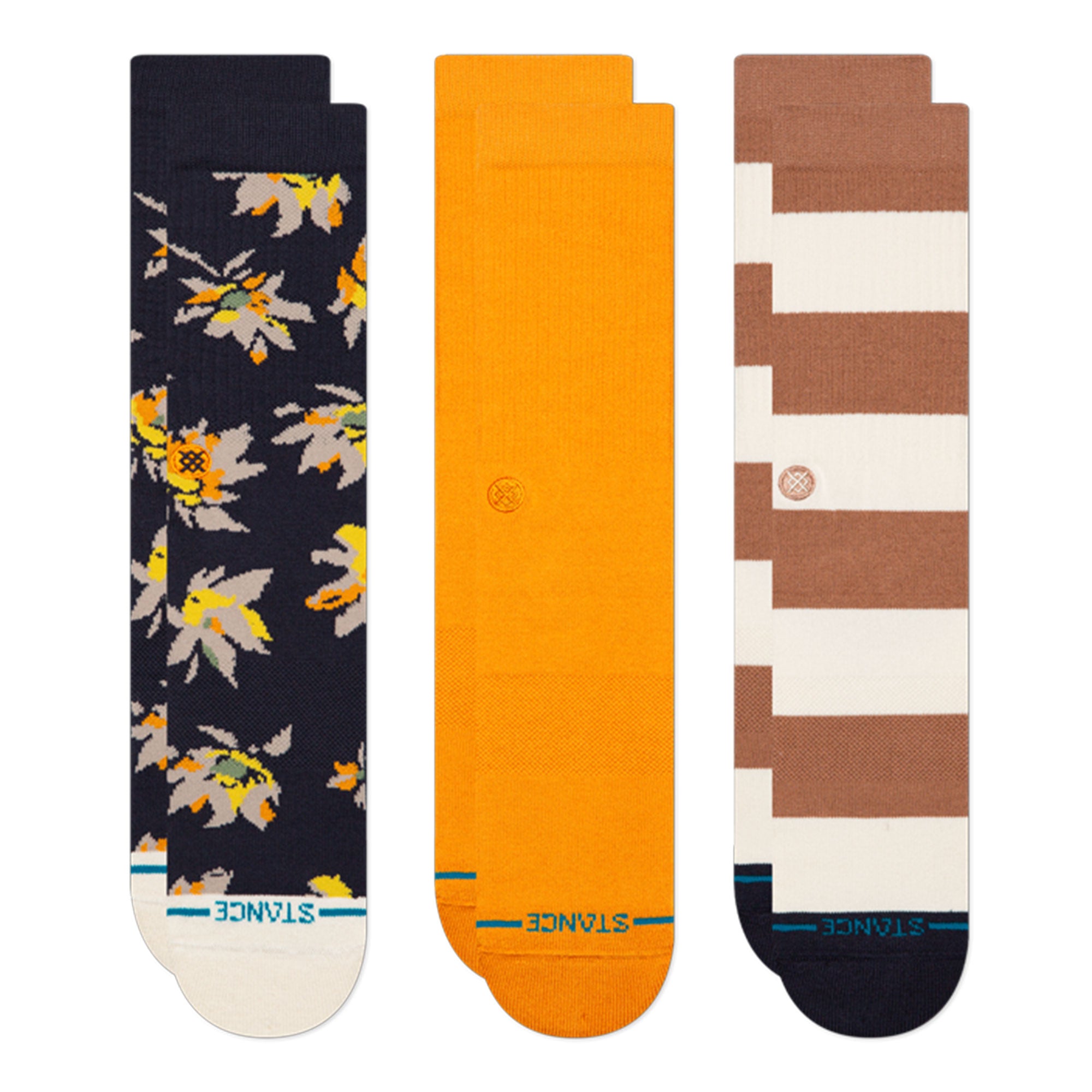 Stance Equinox Crew 3 Pack Socks Multicolor Socks A556D25EQU-NVY | Overkill