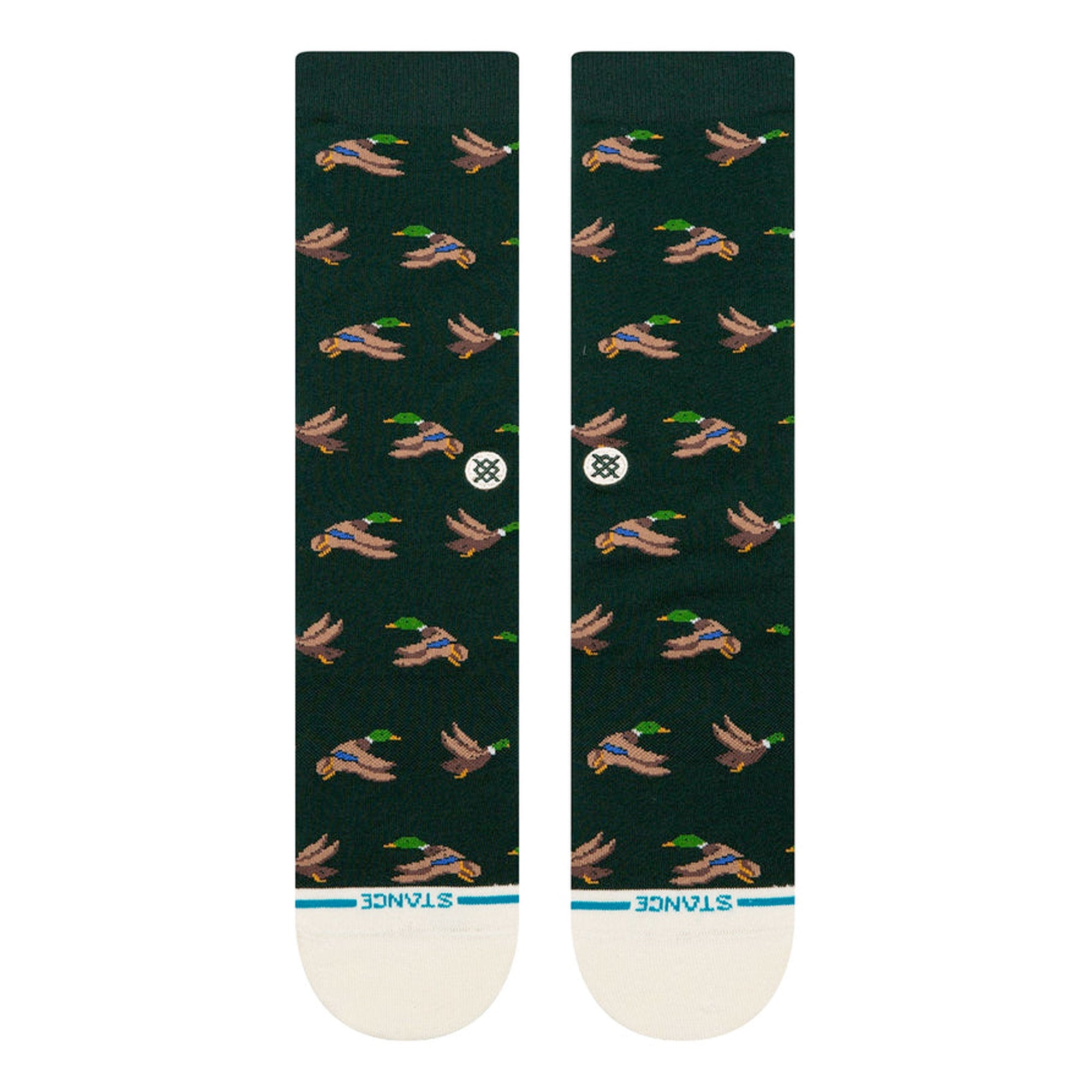 Stance Huntin Crew Socks Pine Socks A556D25HUN-PIN Close-up | Overkill