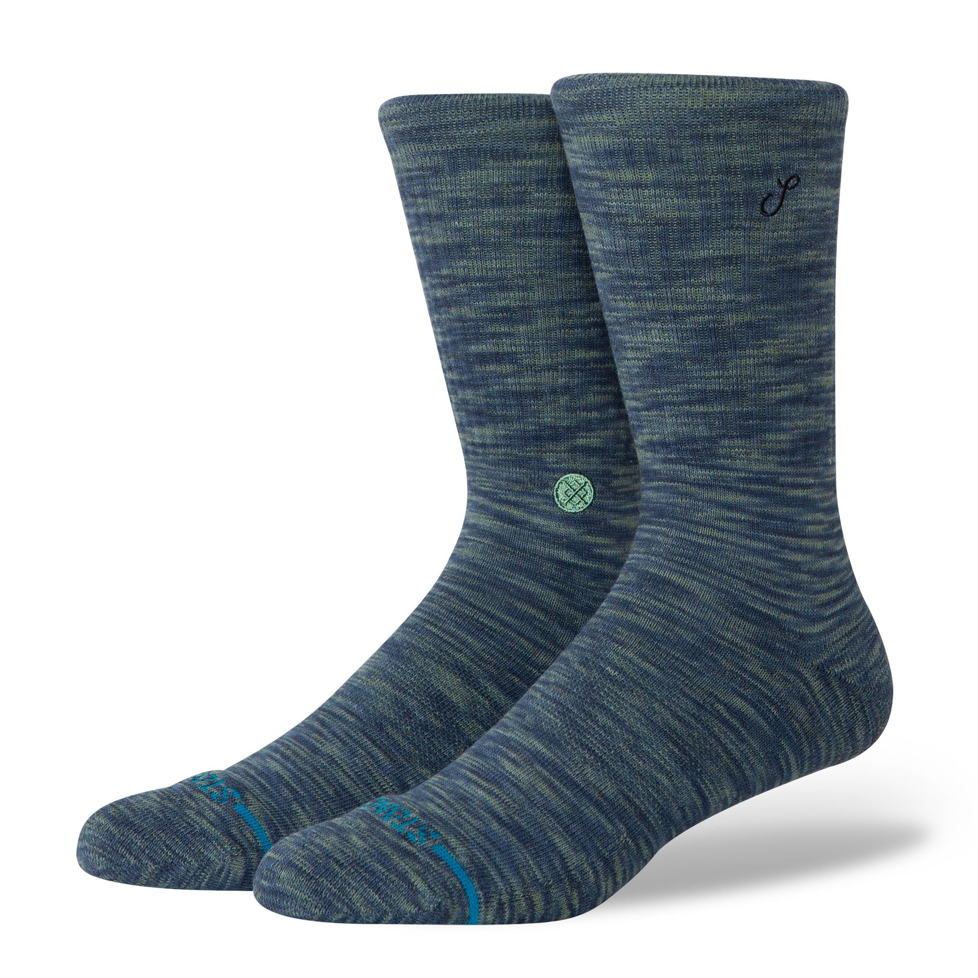 Stance Interstellar Crew Socks Green Socks A556D25INT-GRN | Overkill