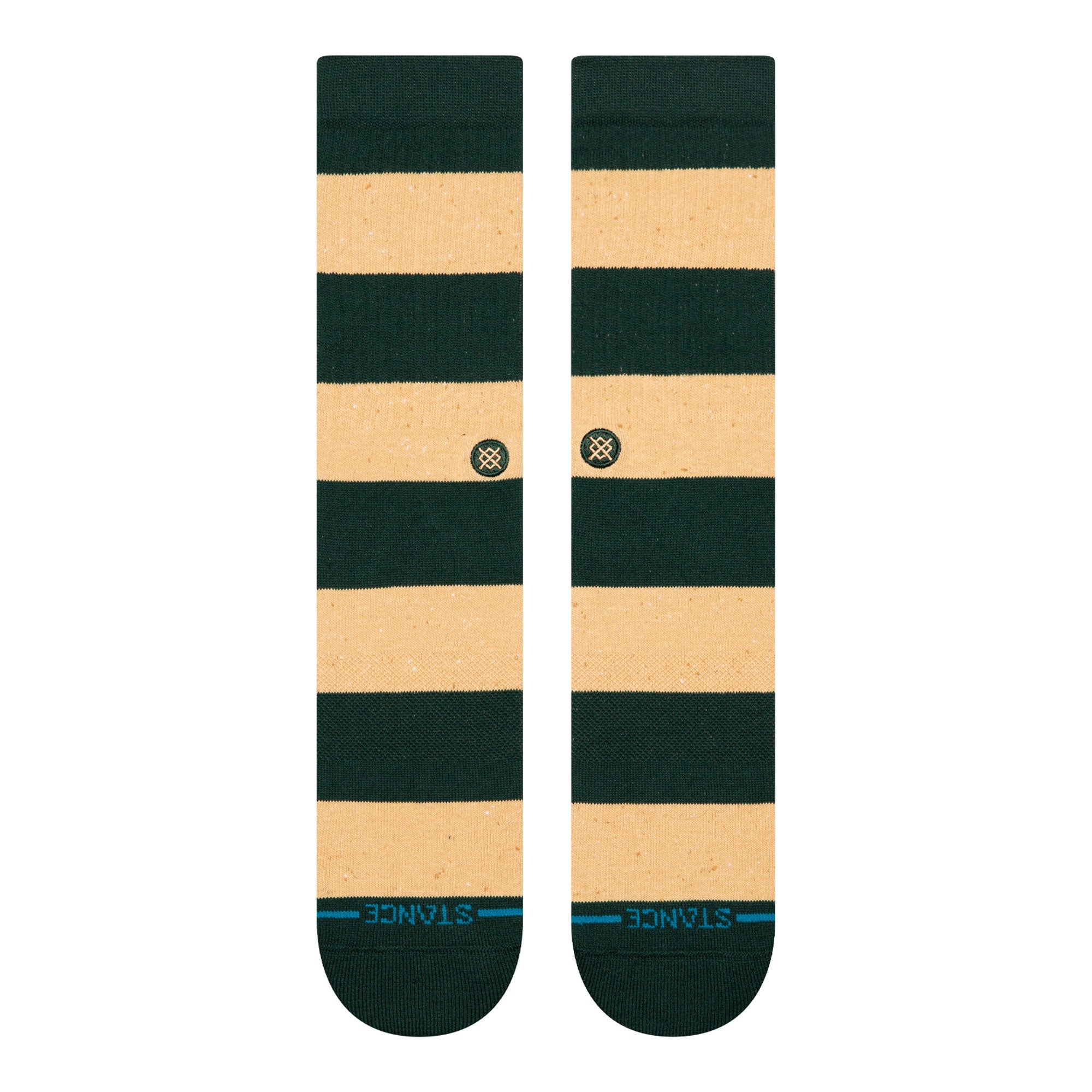Stance Nep Stripe Crew Socks Pine Socks A556D25NEP-PIN Close-up | Overkill