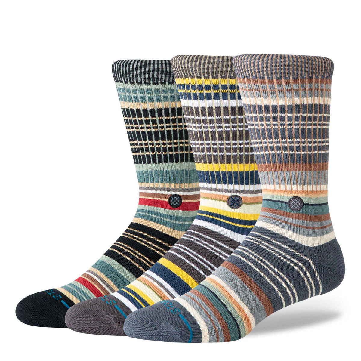 Stance Jorongo 3 Pack Socks Multi Socks A556D26JOR-MUL Close-up | Overkill

