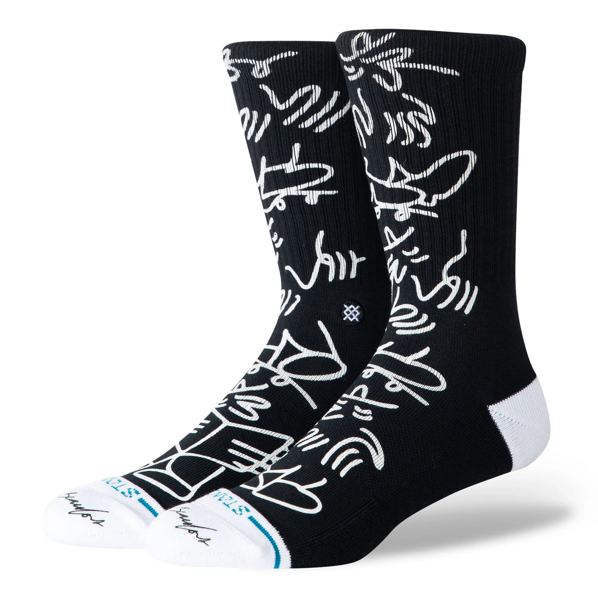 Stance Lucas Crew Socks Black Socks A556D26LUC-BLK | Overkill
