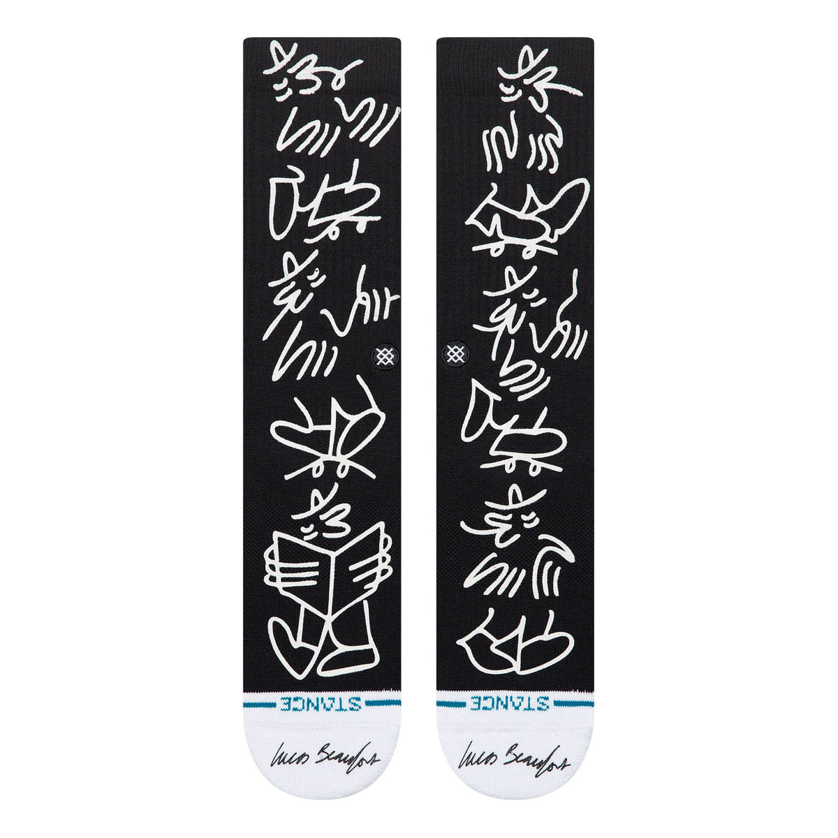 Stance Lucas Crew Socks Black Socks A556D26LUC-BLK Detailfoto | Overkill
