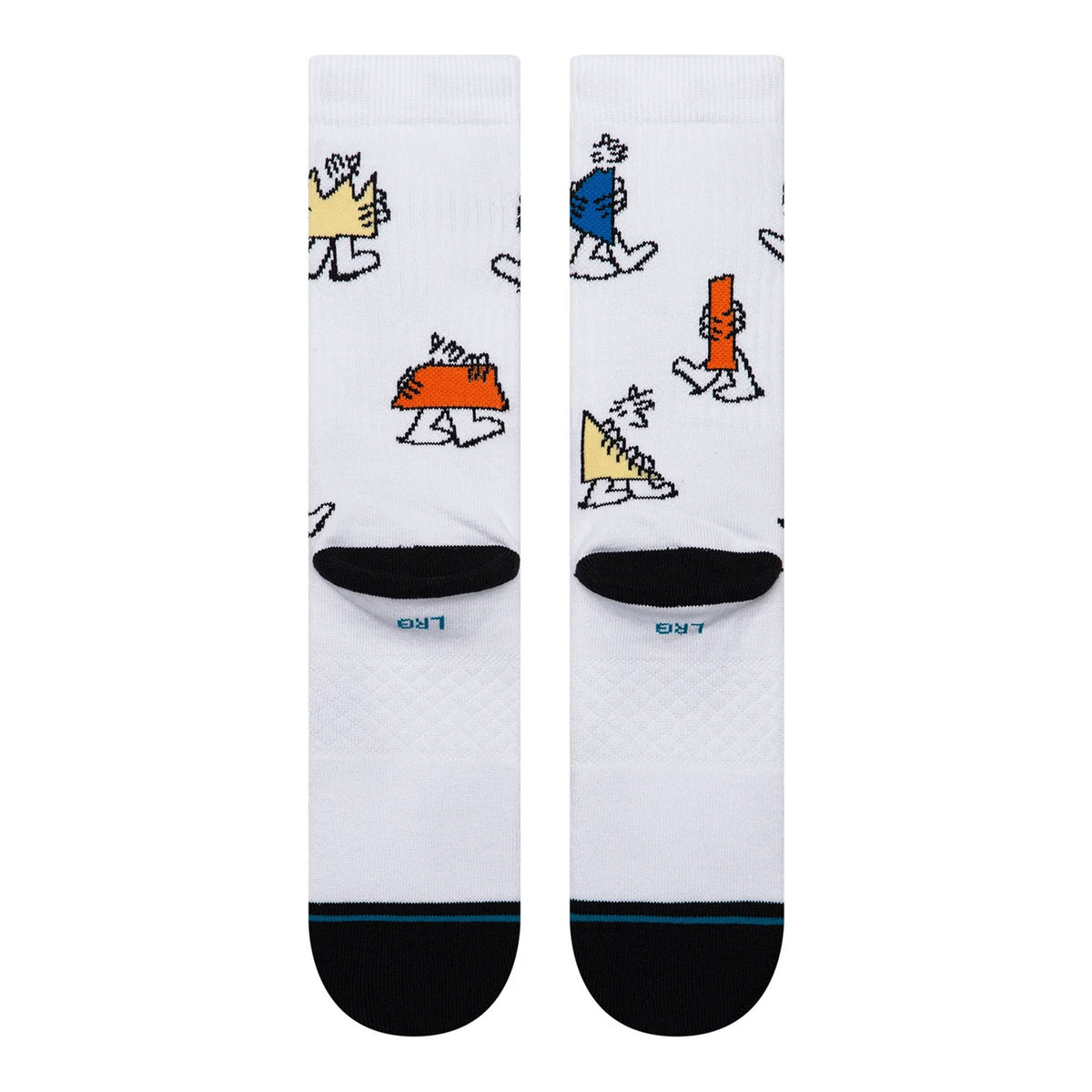Stance Shape Shifter Crew Socks White Socks A556D26SHA-WHT Close-up | Overkill
